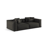Aveiro 4-Sitzer Sofa aus Chenille in Anthrazit (Eden 21 Black), 236x118x86 cm von Cosmopolitan Design – Bild 2