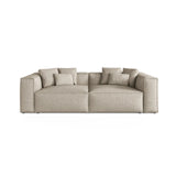 Aveiro 4-Sitzer Sofa aus Chenille in Dunkelbeige (Eden 4 Beige), 236x118x86 cm von Cosmopolitan Design – Bild 1