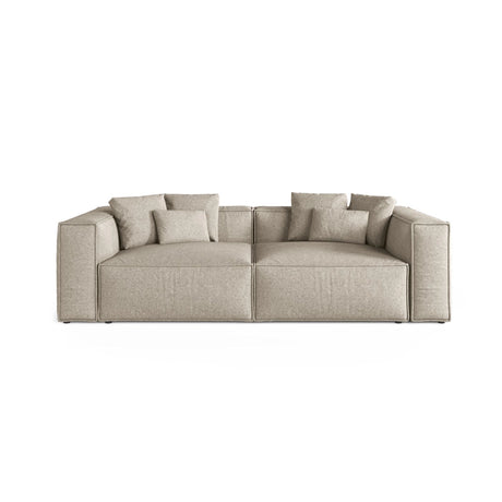 Aveiro 4-Sitzer Sofa aus Chenille in Dunkelbeige (Eden 4 Beige), 236x118x86 cm von Cosmopolitan Design – Bild 1