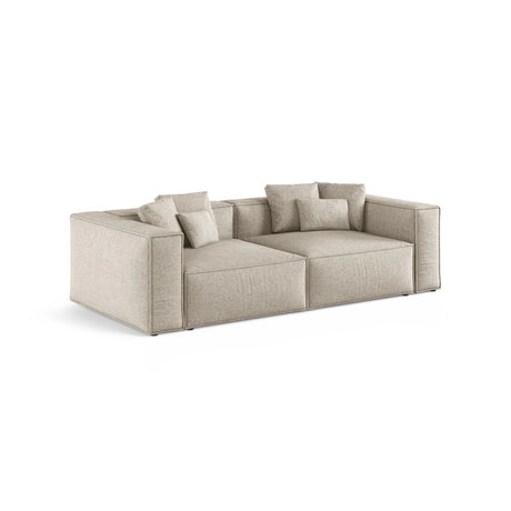 Aveiro 4-Sitzer Sofa aus Chenille in Dunkelbeige (Eden 4 Beige), 236x118x86 cm von Cosmopolitan Design – Bild 2