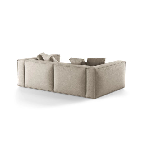 Aveiro 4-Sitzer Sofa aus Chenille in Dunkelbeige (Eden 4 Beige), 236x118x86 cm von Cosmopolitan Design – Bild 3
