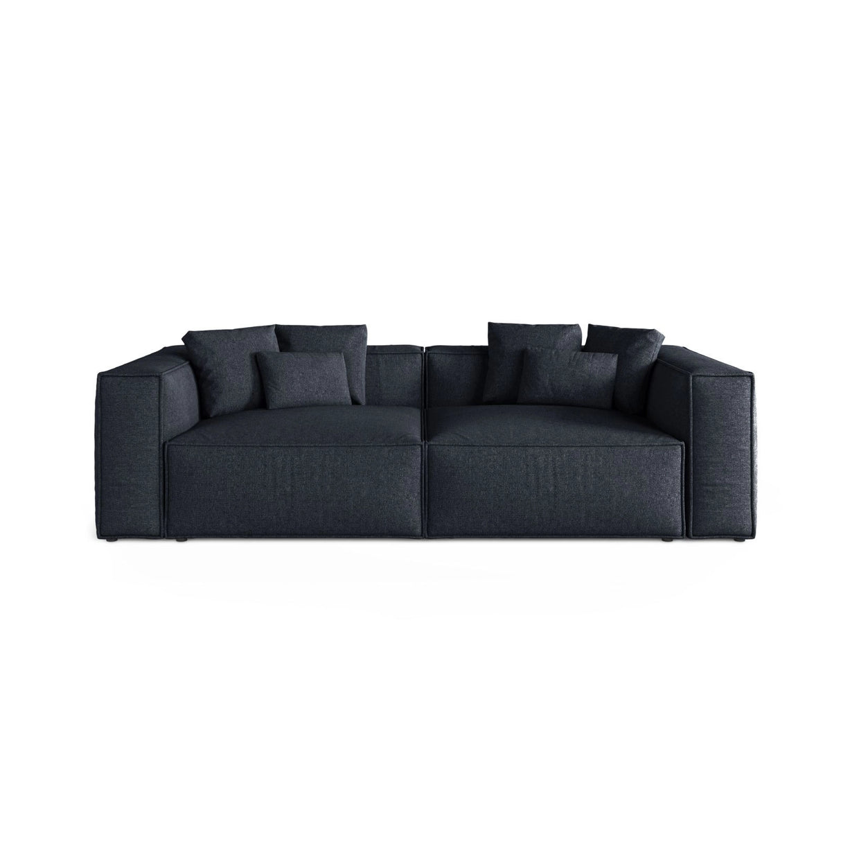 Aveiro 4-Sitzer Sofa aus Chenille in Marineblau (Eden 16 Deep Blue), 236x118x86 cm von Cosmopolitan Design – Bild 1