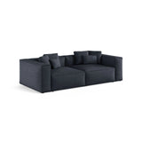 Aveiro 4-Sitzer Sofa aus Chenille in Marineblau (Eden 16 Deep Blue), 236x118x86 cm von Cosmopolitan Design – Bild 2