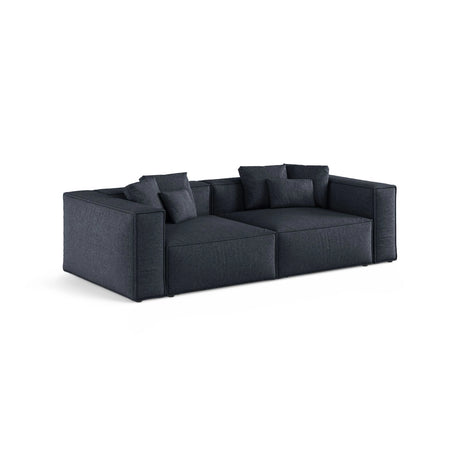 Aveiro 4-Sitzer Sofa aus Chenille in Marineblau (Eden 16 Deep Blue), 236x118x86 cm von Cosmopolitan Design – Bild 2