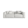 Aveiro 4-Sitzer Sofa aus Chenille in Silber (Eden 17 Silver), 236x118x86 cm von Cosmopolitan Design – Bild 1