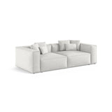 Aveiro 4-Sitzer Sofa aus Chenille in Silber (Eden 17 Silver), 236x118x86 cm von Cosmopolitan Design – Bild 2