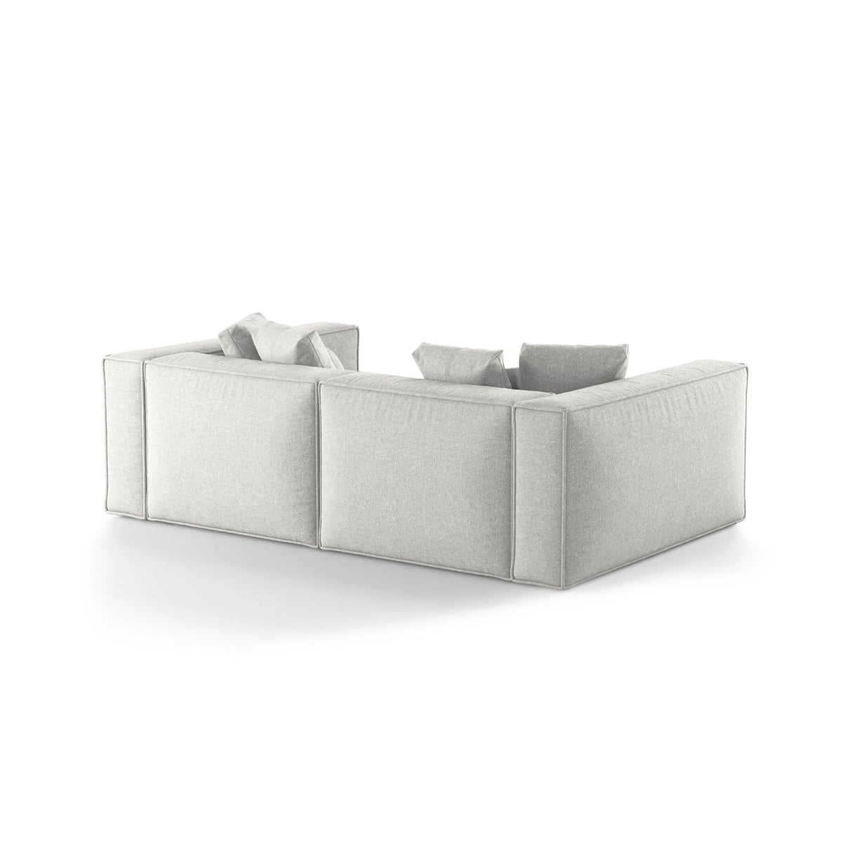 Aveiro 4-Sitzer Sofa aus Chenille in Silber (Eden 17 Silver), 236x118x86 cm von Cosmopolitan Design – Bild 3