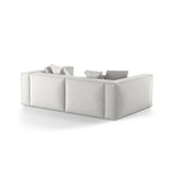 Aveiro 4-Sitzer Sofa aus Chenille in Silber (Eden 17 Silver), 236x118x86 cm von Cosmopolitan Design – Bild 3