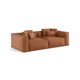 Aveiro 4-Sitzer Sofa aus Chenille in Ziegelstein (Eden 10 Terra), 236x118x86 cm von Cosmopolitan Design – Bild 2