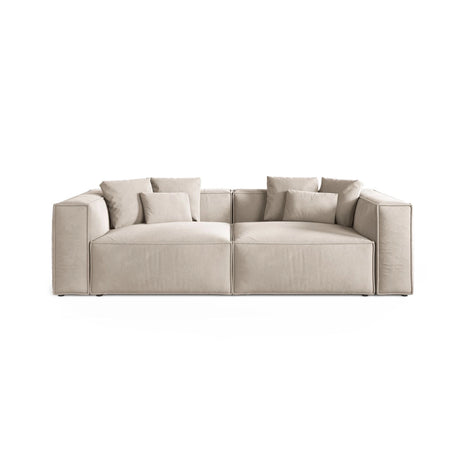 Aveiro 4-Sitzer Sofa aus Samt, Chenille oder Strukturstoff, 236x118x86 cm von Cosmopolitan Design – Bild 1