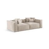 Aveiro 4-Sitzer Sofa aus Samt, Chenille oder Strukturstoff, 236x118x86 cm von Cosmopolitan Design – Bild 2