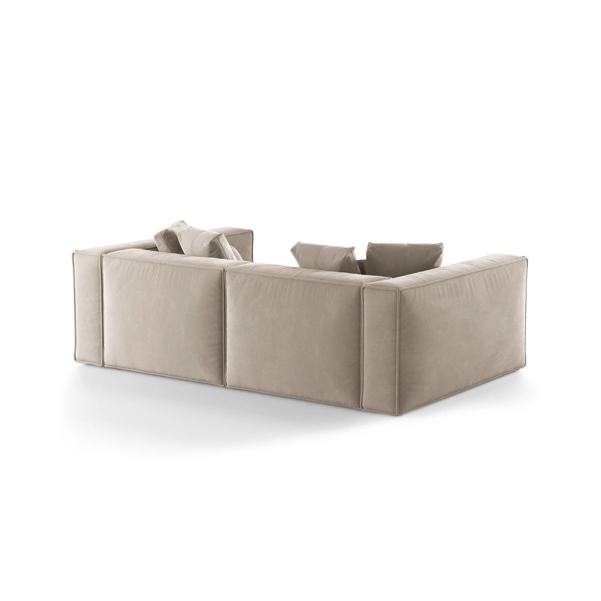 Aveiro 4-Sitzer Sofa aus Samt, Chenille oder Strukturstoff, 236x118x86 cm von Cosmopolitan Design – Bild 3