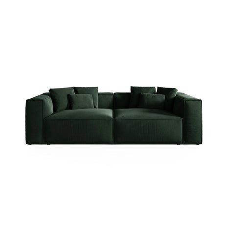 Aveiro 4-Sitzer Sofa aus Samt in Flaschengrün (Casino Deep Green), 236x118x86 cm von Cosmopolitan Design – Bild 1