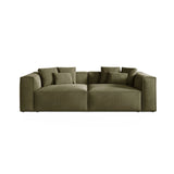Aveiro 4-Sitzer Sofa aus Samt in Hellgrün (Casino Forest), 236x118x86 cm von Cosmopolitan Design – Bild 1