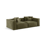 Aveiro 4-Sitzer Sofa aus Samt in Hellgrün (Casino Forest), 236x118x86 cm von Cosmopolitan Design – Bild 2