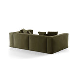 Aveiro 4-Sitzer Sofa aus Samt in Hellgrün (Casino Forest), 236x118x86 cm von Cosmopolitan Design – Bild 3