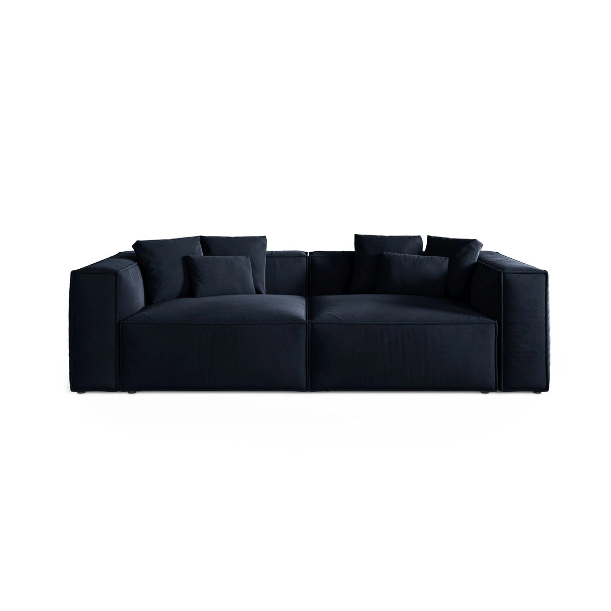 Aveiro 4-Sitzer Sofa aus Samt in Königsblau (Casino Deep Blue), 236x118x86 cm von Cosmopolitan Design – Bild 1