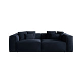 Aveiro 4-Sitzer Sofa aus Samt in Königsblau (Casino Deep Blue), 236x118x86 cm von Cosmopolitan Design – Bild 1