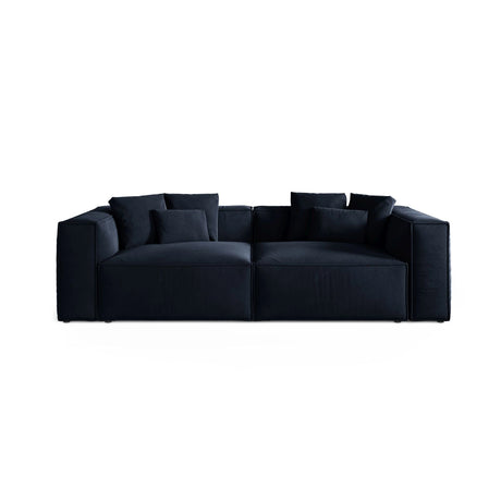 Aveiro 4-Sitzer Sofa aus Samt in Königsblau (Casino Deep Blue), 236x118x86 cm von Cosmopolitan Design – Bild 1