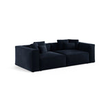 Aveiro 4-Sitzer Sofa aus Samt in Königsblau (Casino Deep Blue), 236x118x86 cm von Cosmopolitan Design – Bild 2