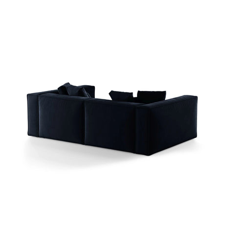 Aveiro 4-Sitzer Sofa aus Samt in Königsblau (Casino Deep Blue), 236x118x86 cm von Cosmopolitan Design – Bild 3