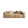 Aveiro 4-Sitzer Sofa aus Samt in Sand (Casino Lion), 236x118x86 cm von Cosmopolitan Design – Bild 1