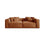 Aveiro 4-Sitzer Sofa aus Samt in Terrakotta (Casino Terracota), 236x118x86 cm von Cosmopolitan Design – Bild 1