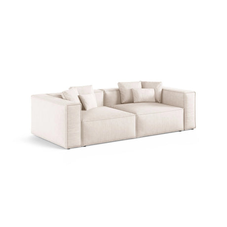 Aveiro 4-Sitzer Sofa aus Strukturierter Stoff in Beige (Liberty 2), 236x118x86 cm von Cosmopolitan Design – Bild 2