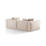 Aveiro 4-Sitzer Sofa aus Strukturierter Stoff in Beige (Liberty 2), 236x118x86 cm von Cosmopolitan Design – Bild 3