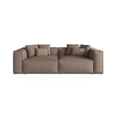 Aveiro 4-Sitzer Sofa aus Strukturierter Stoff in Cappuccino (Liberty 5), 236x118x86 cm von Cosmopolitan Design – Bild 1
