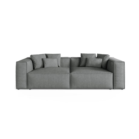 Aveiro 4-Sitzer Sofa aus Strukturierter Stoff in Grau (Liberty 20), 236x118x86 cm von Cosmopolitan Design – Bild 1