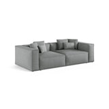Aveiro 4-Sitzer Sofa aus Strukturierter Stoff in Grau (Liberty 20), 236x118x86 cm von Cosmopolitan Design – Bild 2