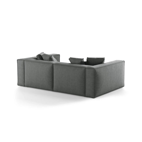 Aveiro 4-Sitzer Sofa aus Strukturierter Stoff in Grau (Liberty 20), 236x118x86 cm von Cosmopolitan Design – Bild 3