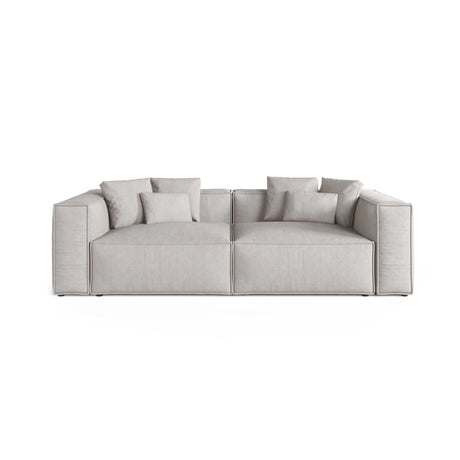 Aveiro 4-Sitzer Sofa aus Strukturierter Stoff in Hellgrau (Liberty 18), 236x118x86 cm von Cosmopolitan Design – Bild 1