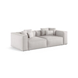 Aveiro 4-Sitzer Sofa aus Strukturierter Stoff in Hellgrau (Liberty 18), 236x118x86 cm von Cosmopolitan Design – Bild 2