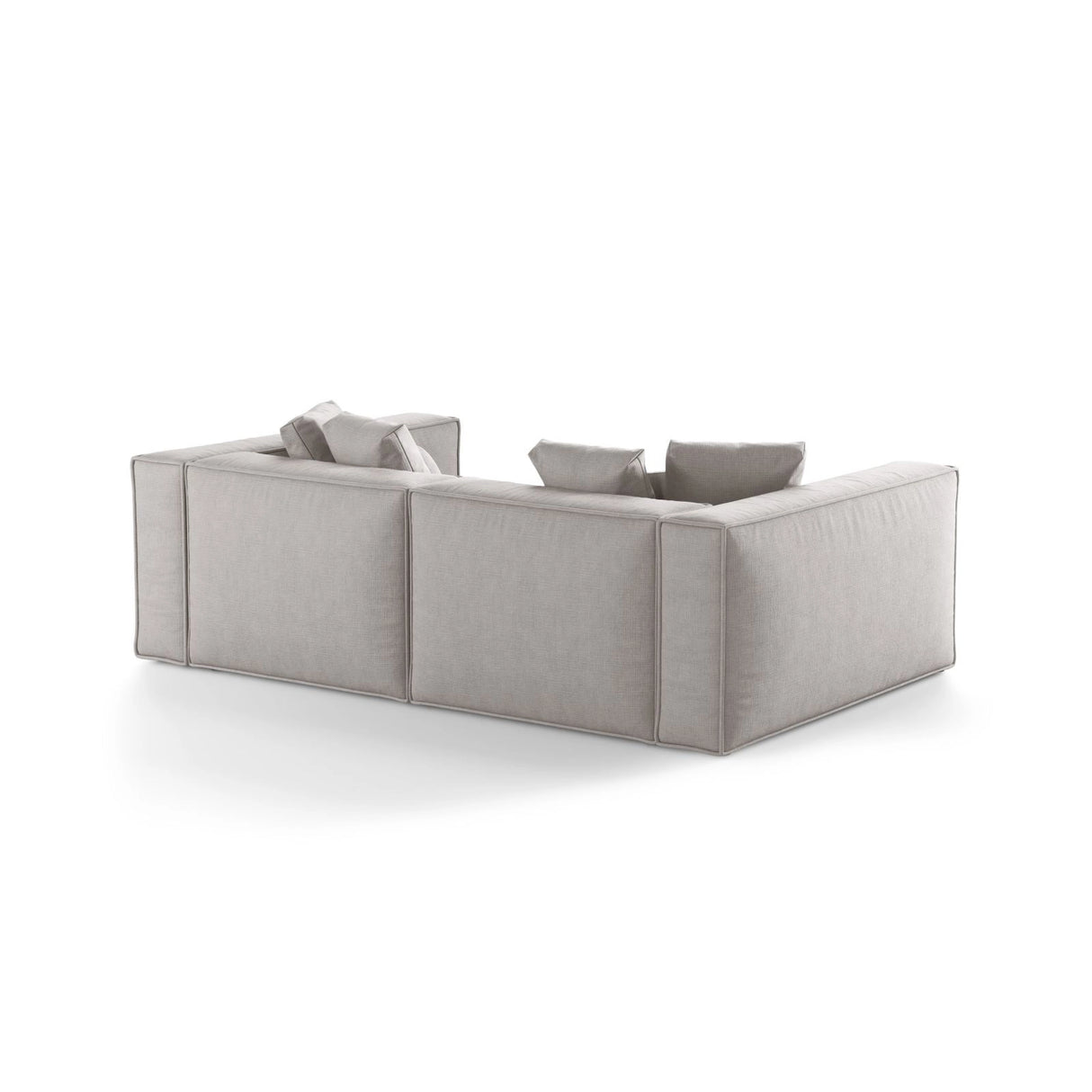 Aveiro 4-Sitzer Sofa aus Strukturierter Stoff in Hellgrau (Liberty 18), 236x118x86 cm von Cosmopolitan Design – Bild 3