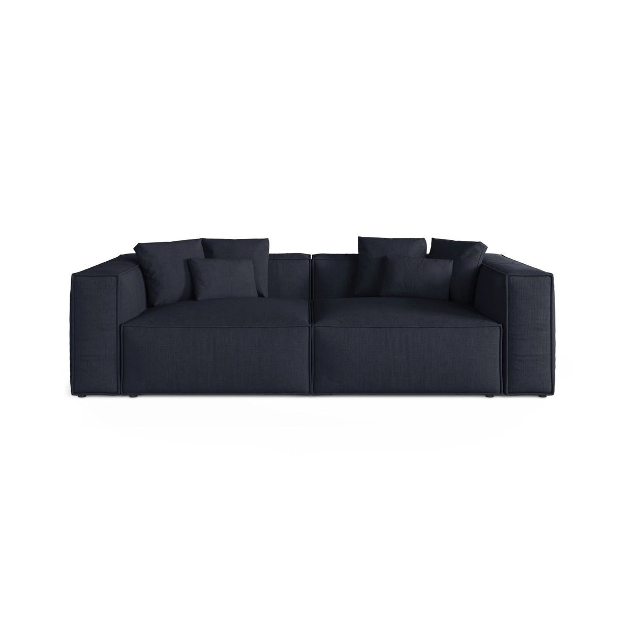 Aveiro 4-Sitzer Sofa aus Strukturierter Stoff in Marineblau (Liberty 15), 236x118x86 cm von Cosmopolitan Design – Bild 1