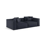 Aveiro 4-Sitzer Sofa aus Strukturierter Stoff in Marineblau (Liberty 15), 236x118x86 cm von Cosmopolitan Design – Bild 2
