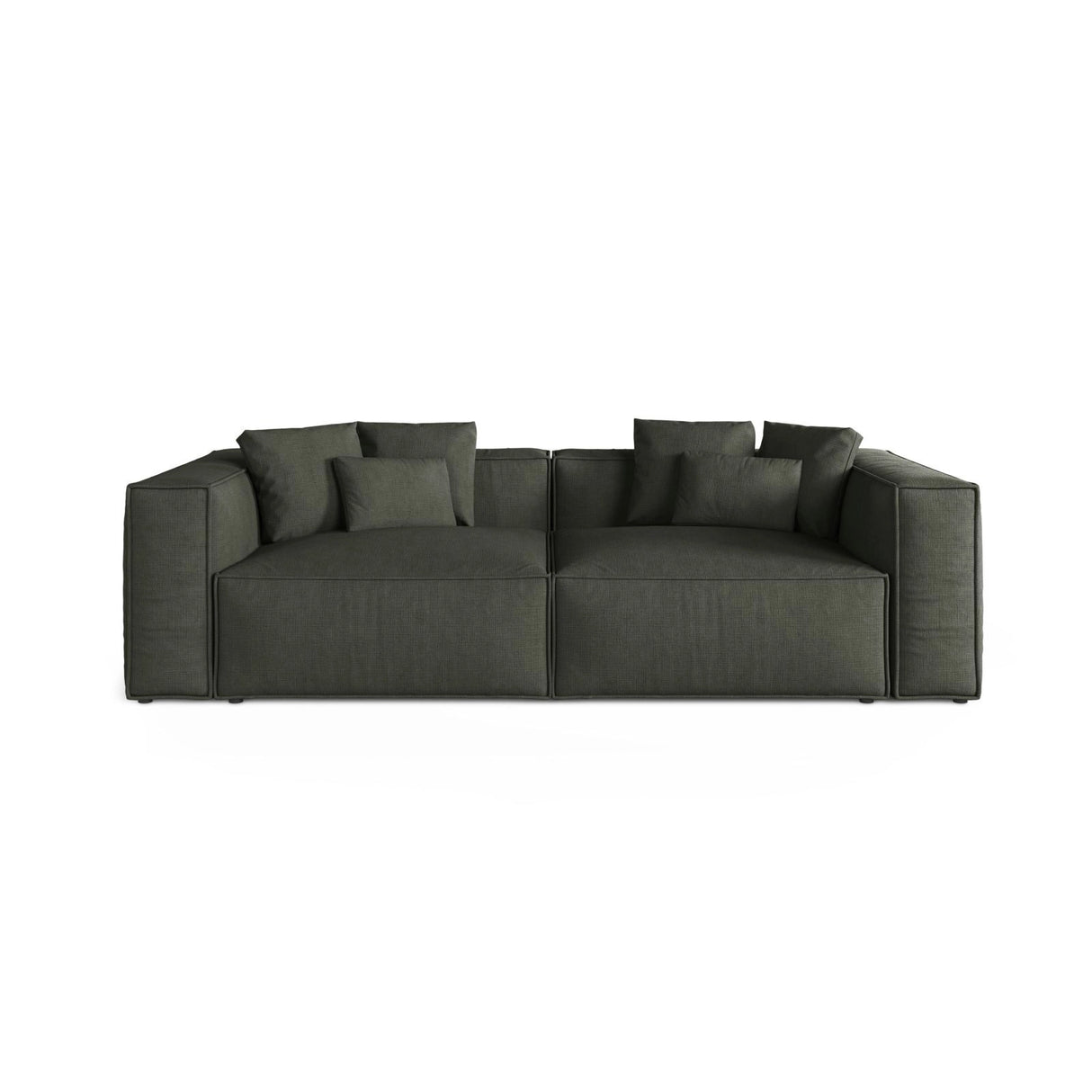Aveiro 4-Sitzer Sofa aus Strukturierter Stoff in Moosgrün (Liberty 12), 236x118x86 cm von Cosmopolitan Design – Bild 1