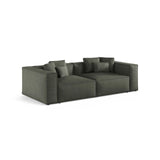 Aveiro 4-Sitzer Sofa aus Strukturierter Stoff in Moosgrün (Liberty 12), 236x118x86 cm von Cosmopolitan Design – Bild 2