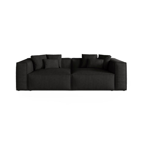 Aveiro 4-Sitzer Sofa aus Strukturierter Stoff in Schwarz (Liberty 22), 236x118x86 cm von Cosmopolitan Design – Bild 1