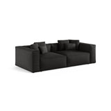 Aveiro 4-Sitzer Sofa aus Strukturierter Stoff in Schwarz (Liberty 22), 236x118x86 cm von Cosmopolitan Design – Bild 2