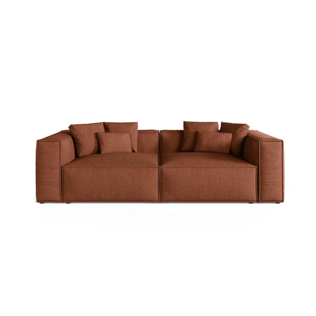 Aveiro 4-Sitzer Sofa aus Strukturierter Stoff in Ziegelstein (Liberty 9), 236x118x86 cm von Cosmopolitan Design – Bild 1