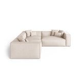 Aveiro 5-Sitzer Ecksofa, symmetrisch, aus Strukturierter Stoff in Beige (Liberty 2), 268x268x86 cm von Cosmopolitan Design – Bild 2