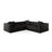 Aveiro 5-Sitzer Ecksofa, symmetrisch, aus Strukturierter Stoff in Schwarz (Liberty 22), 268x268x86 cm von Cosmopolitan Design – Bild 1