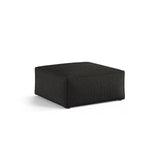 Aveiro Pouf aus Chenille in Anthrazit (Eden 21 Black), 75x75x41 cm von Cosmopolitan Design – Bild 2
