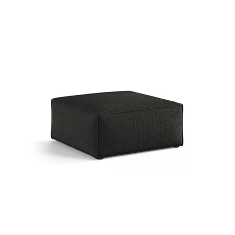 Aveiro Pouf aus Chenille in Anthrazit (Eden 21 Black), 75x75x41 cm von Cosmopolitan Design – Bild 2