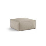 Aveiro Pouf aus Chenille in Dunkelbeige (Eden 4 Beige), 75x75x41 cm von Cosmopolitan Design – Bild 2