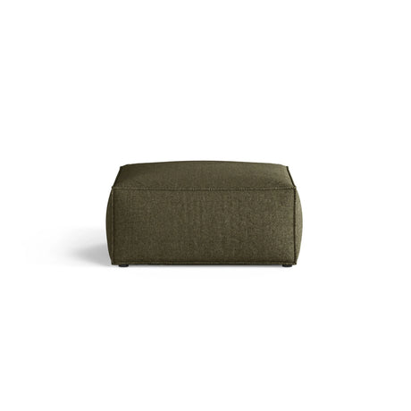 Aveiro Pouf aus Chenille in Grün (Eden 12 Olive), 75x75x41 cm von Cosmopolitan Design – Bild 1