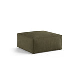 Aveiro Pouf aus Chenille in Grün (Eden 12 Olive), 75x75x41 cm von Cosmopolitan Design – Bild 2